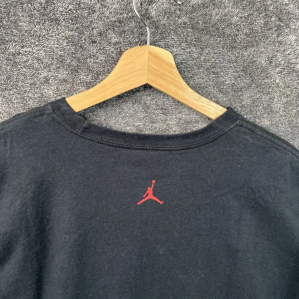 Nike Air Jordan Mens Shirt Size XL Black Red Air Jordan Basketball